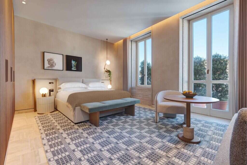 Six Senses Rome bedroom