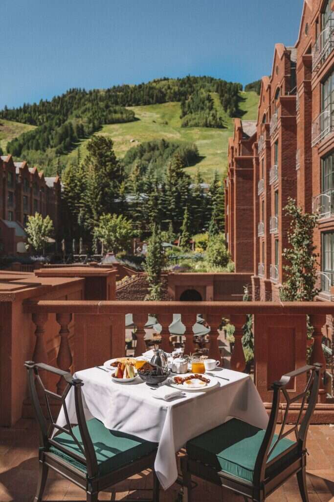 St. Regis Aspen balcony 