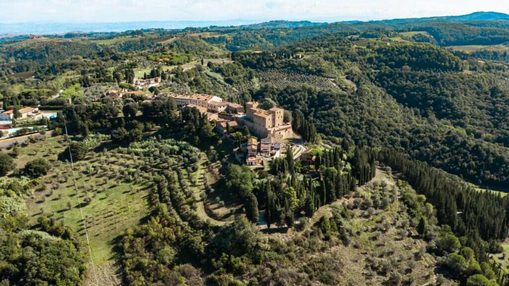 castelfalfi exterior from above 