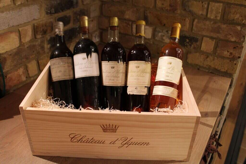 Chateau d'Yquem vintages in box