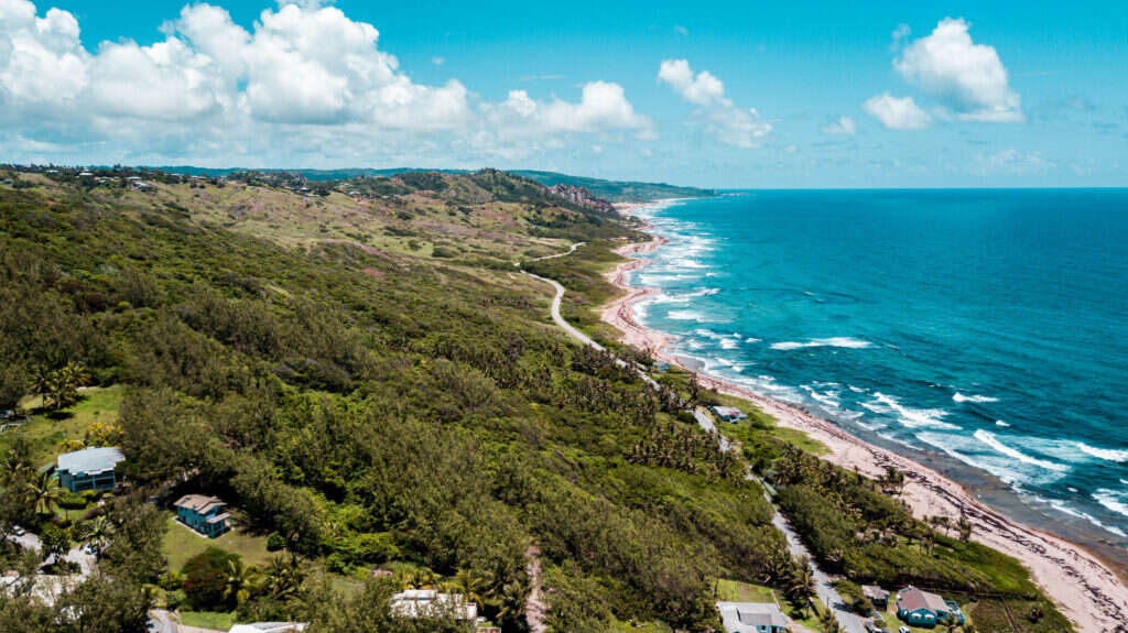 aerial view of st john barbados