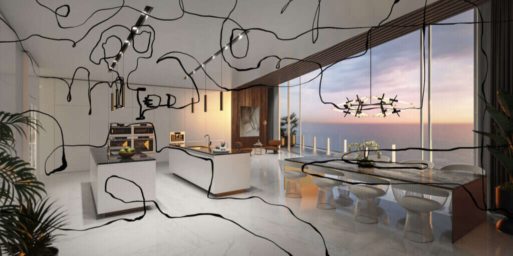 Aston Martin Miami residence living room