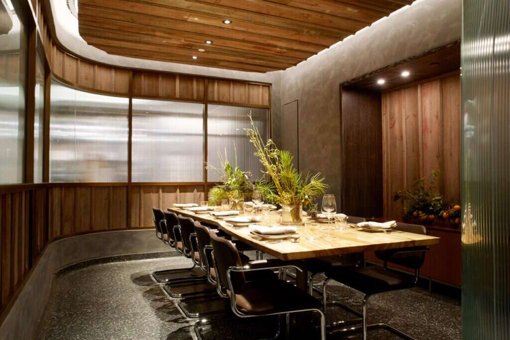 five acres private dining room