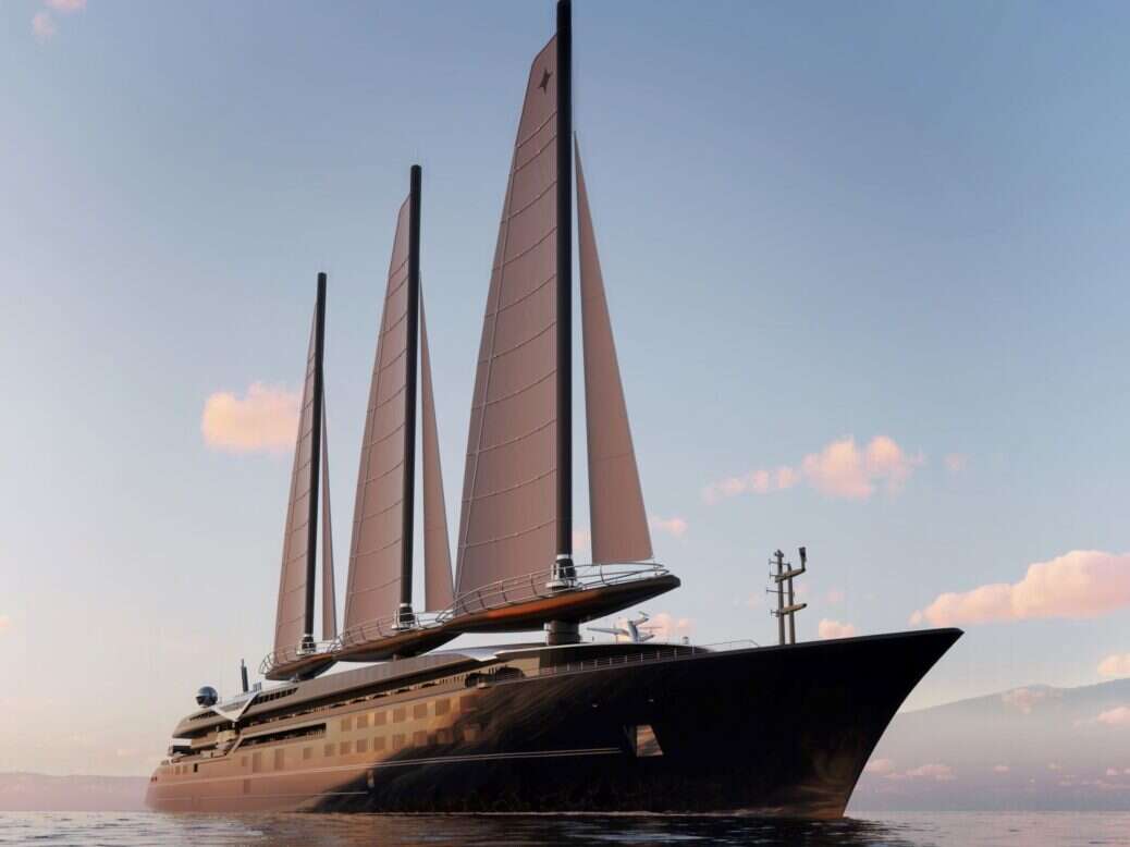 Building the largest sailing yacht in the world.