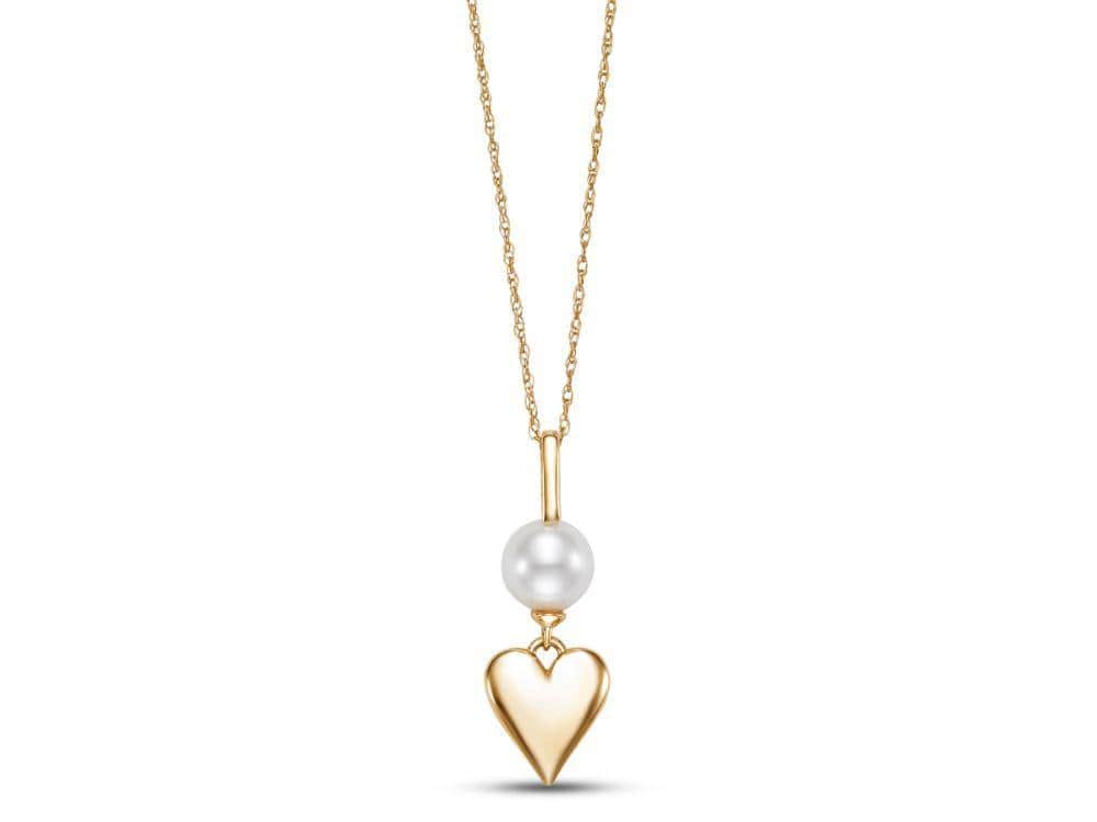 mastaloni heart pearl necklace valentines day gift