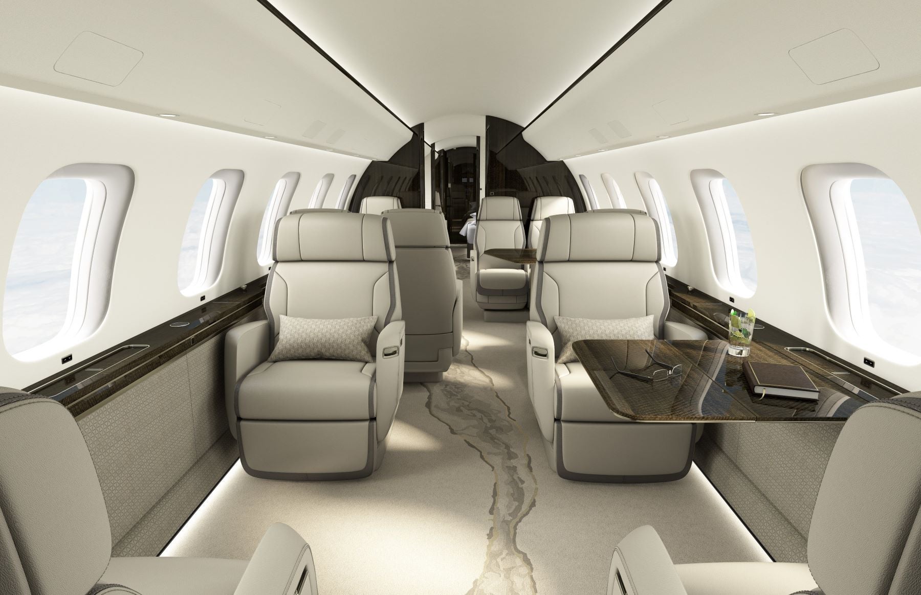 Bombardier Global 8000 interiores