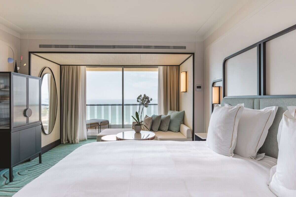 Mondrian Cannes bedroom interior