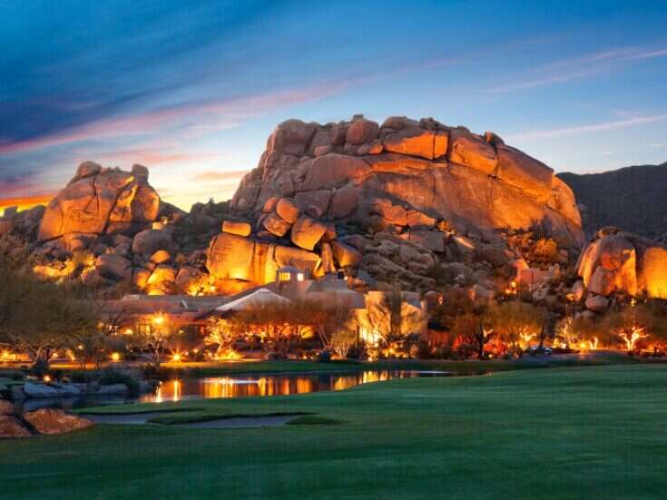 The Boulders Resort & Spa Scottsdale at sunset