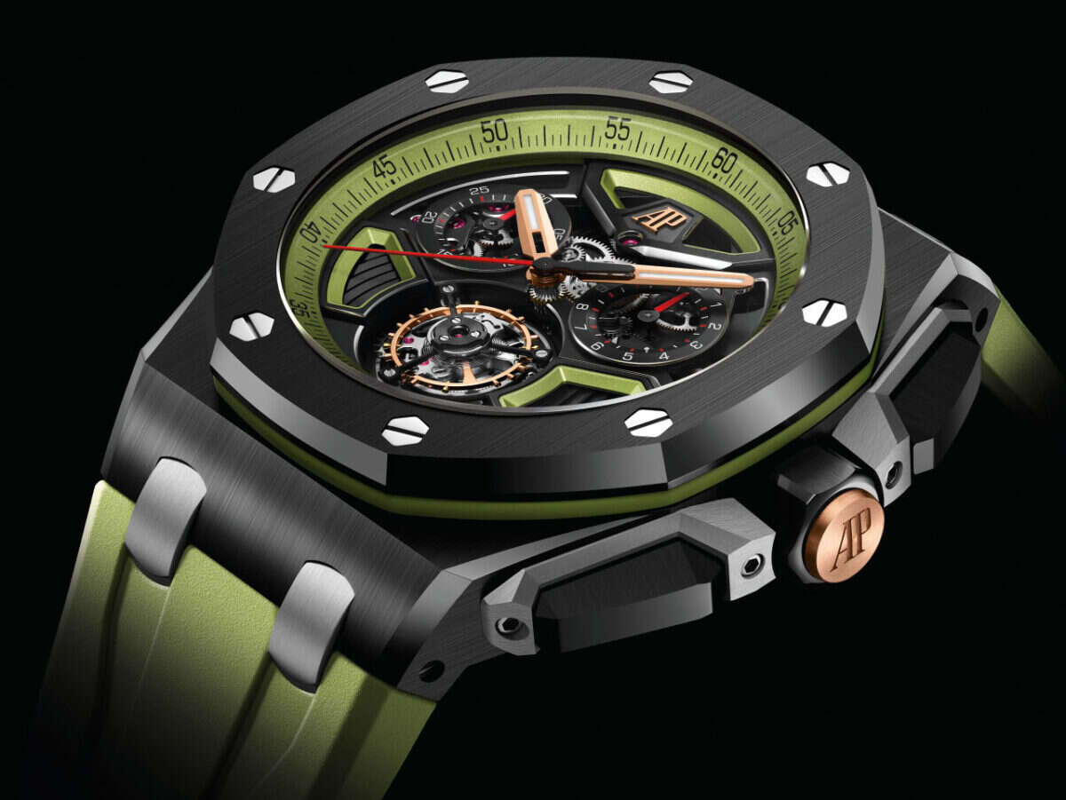 Royal Oak Offshore Selfwinding Flying Tourbillon in Black and Green