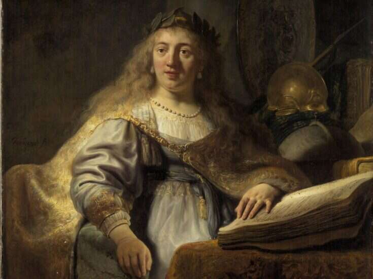 Rembrandt van Rijn (1606-1669) Minerva in Her Study