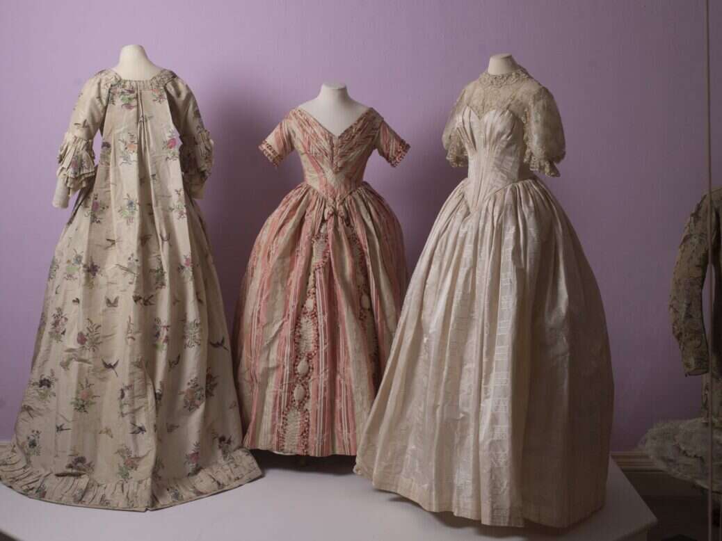 Remodeled gowns at Killerton House exhibition