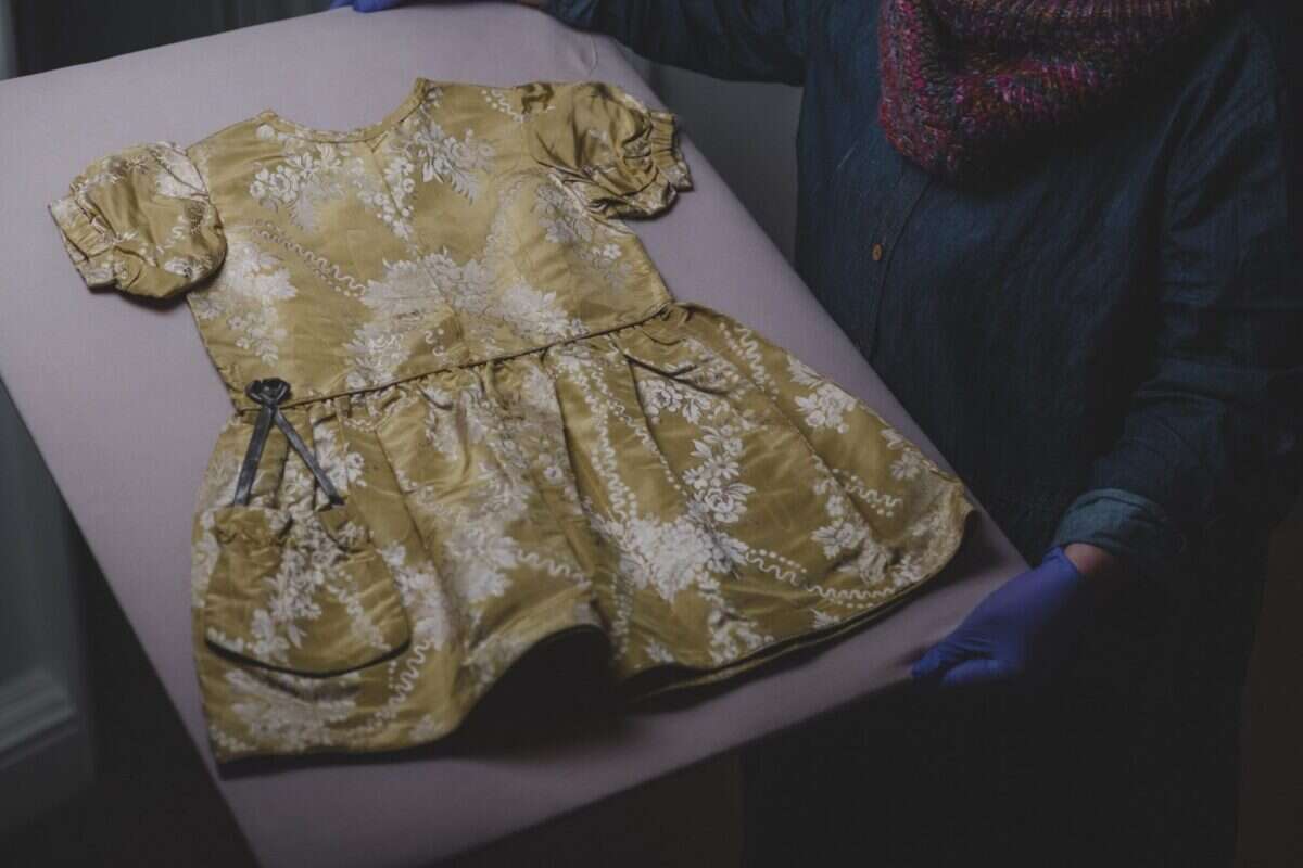 Child's party dress at Killerton House exhibition 