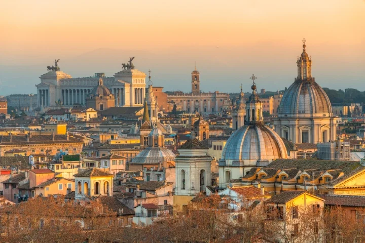 Hotel room view from Castel Sant Angelo