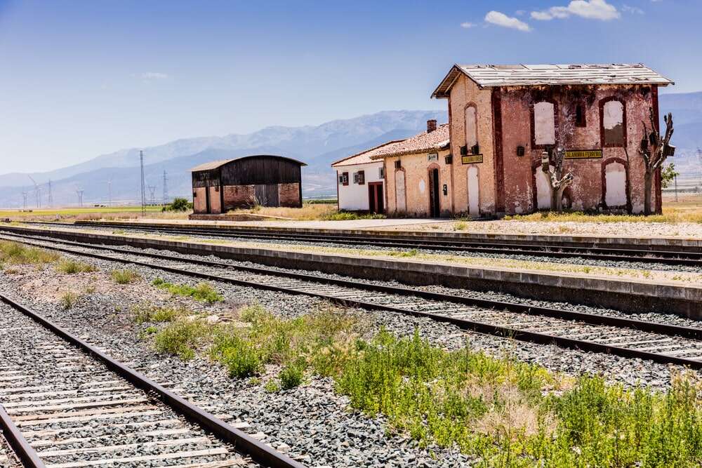 Railroad station La Calahorra Granada 