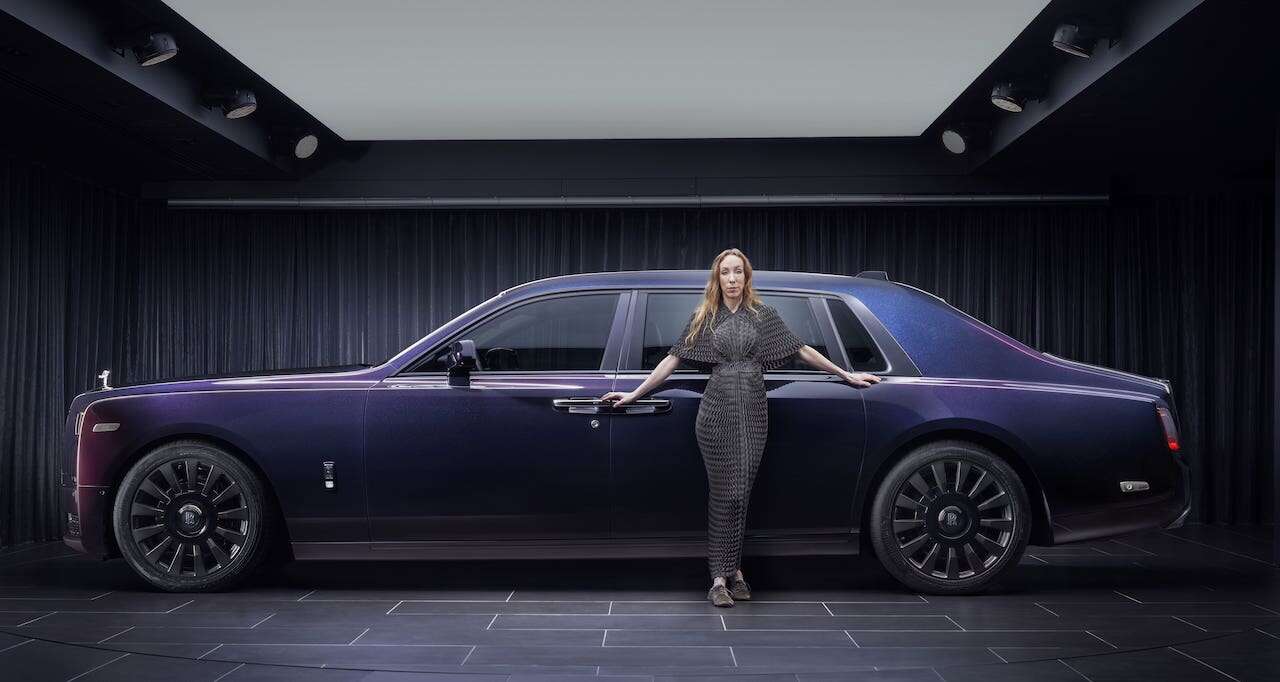 iris van herpen and rolls royce phantom