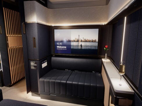 Lufthansa first-class suite