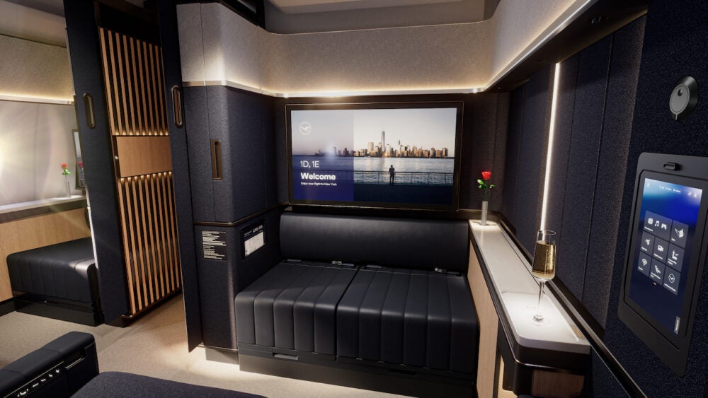 Lufthansa first-class suite