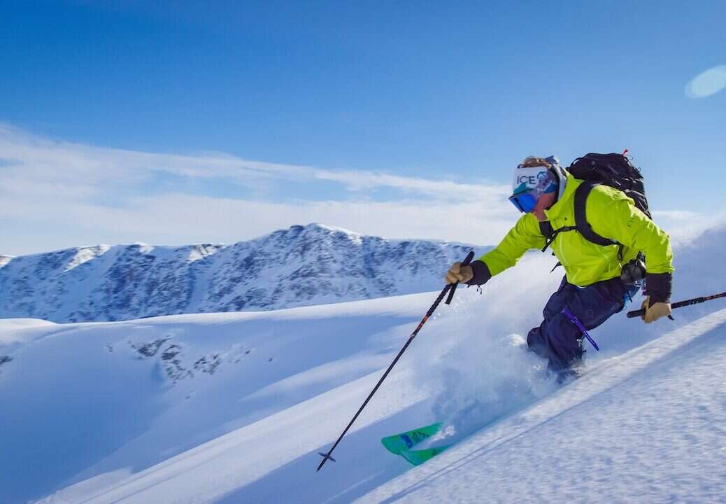 skiing in Greenland