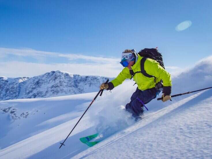 skiing in Greenland