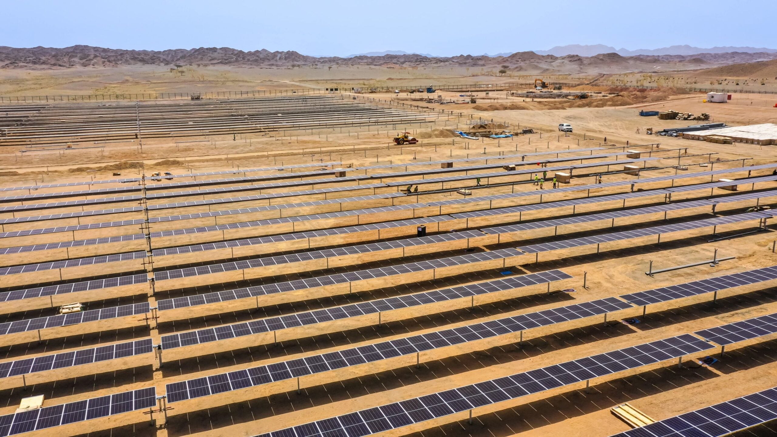 Solar panels for sustainability at The Red Sea  