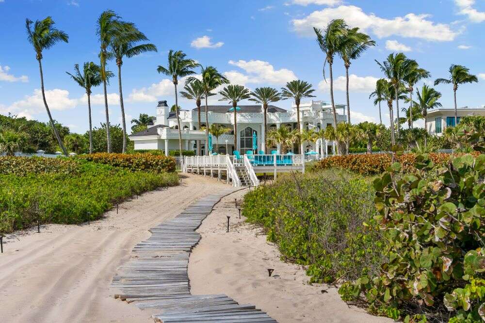 Vero Beach mansion beach entry