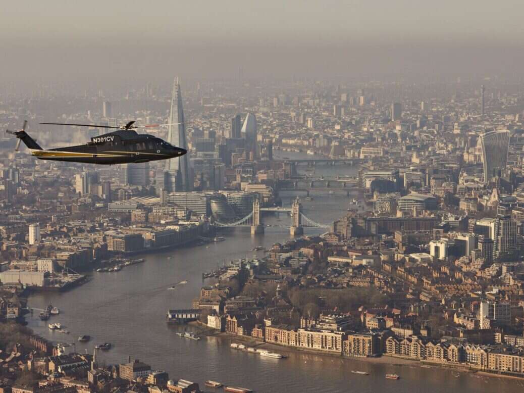 Sikorsky S-76 over London