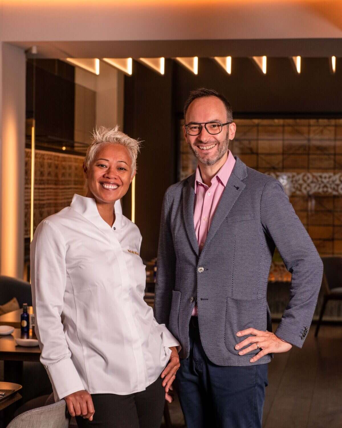 Monica Galetti and husband David 