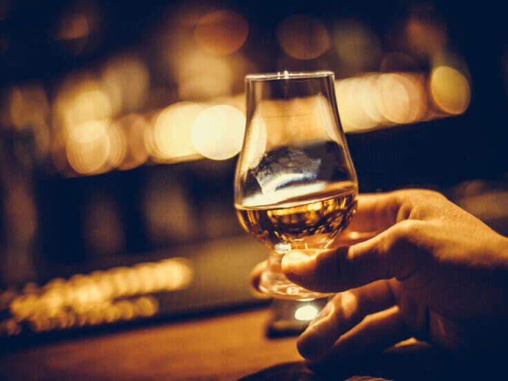 irish whiskey in a glass