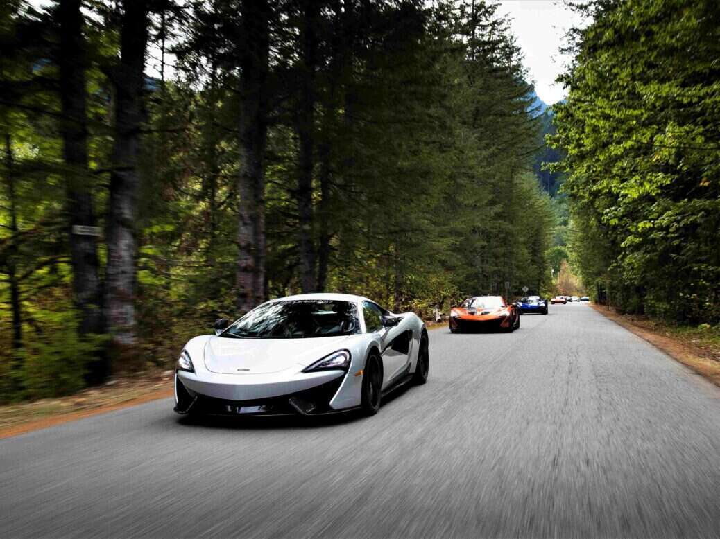 McLaren cars on the road