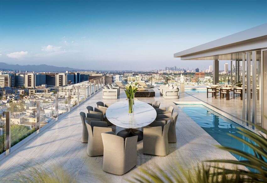 Los Angeles penthouse rooftop