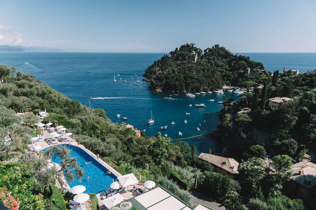 splendido Portofino hotel pool area