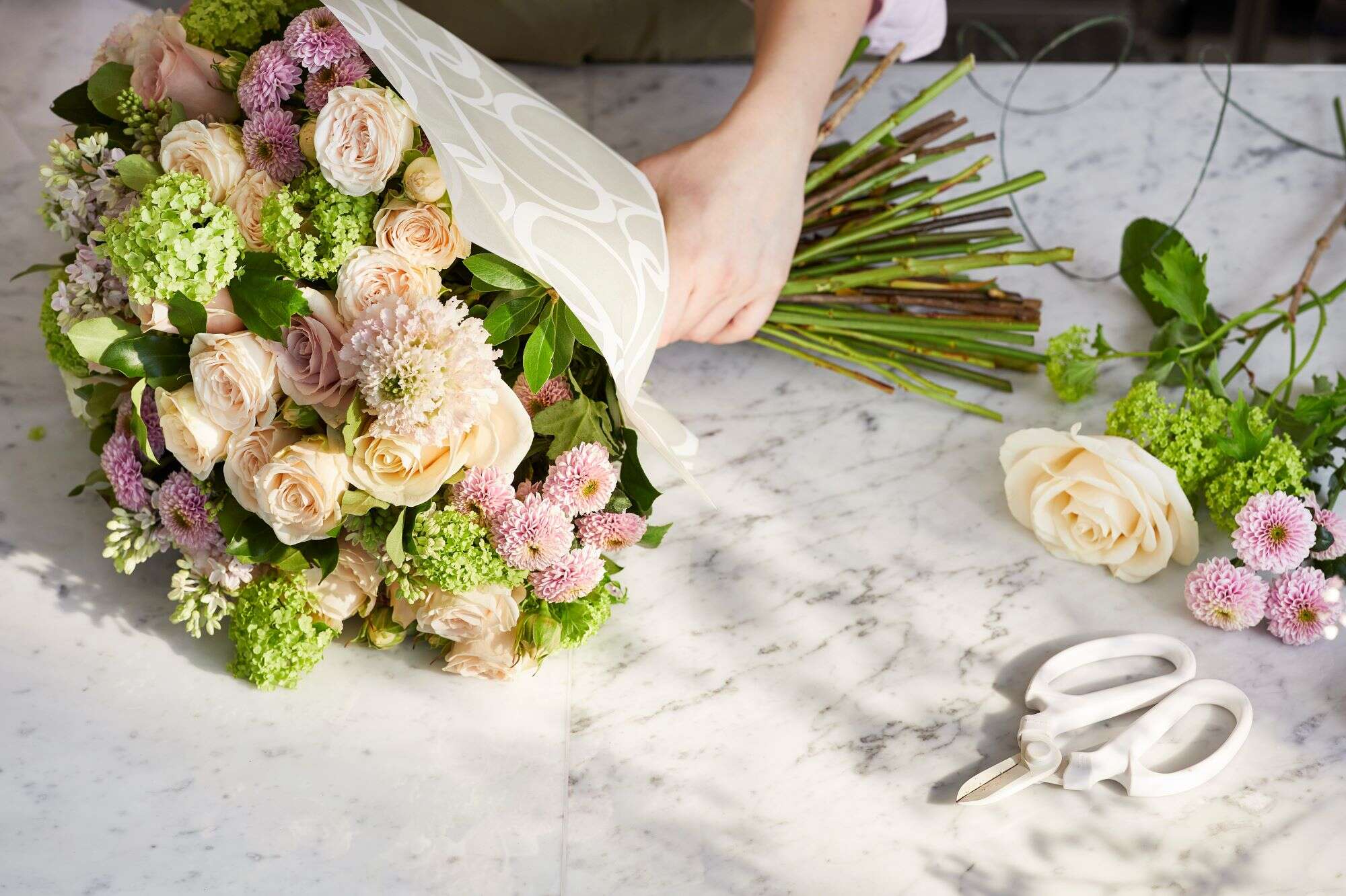 A bouquet from The Dorchester's Cakes & Flowers