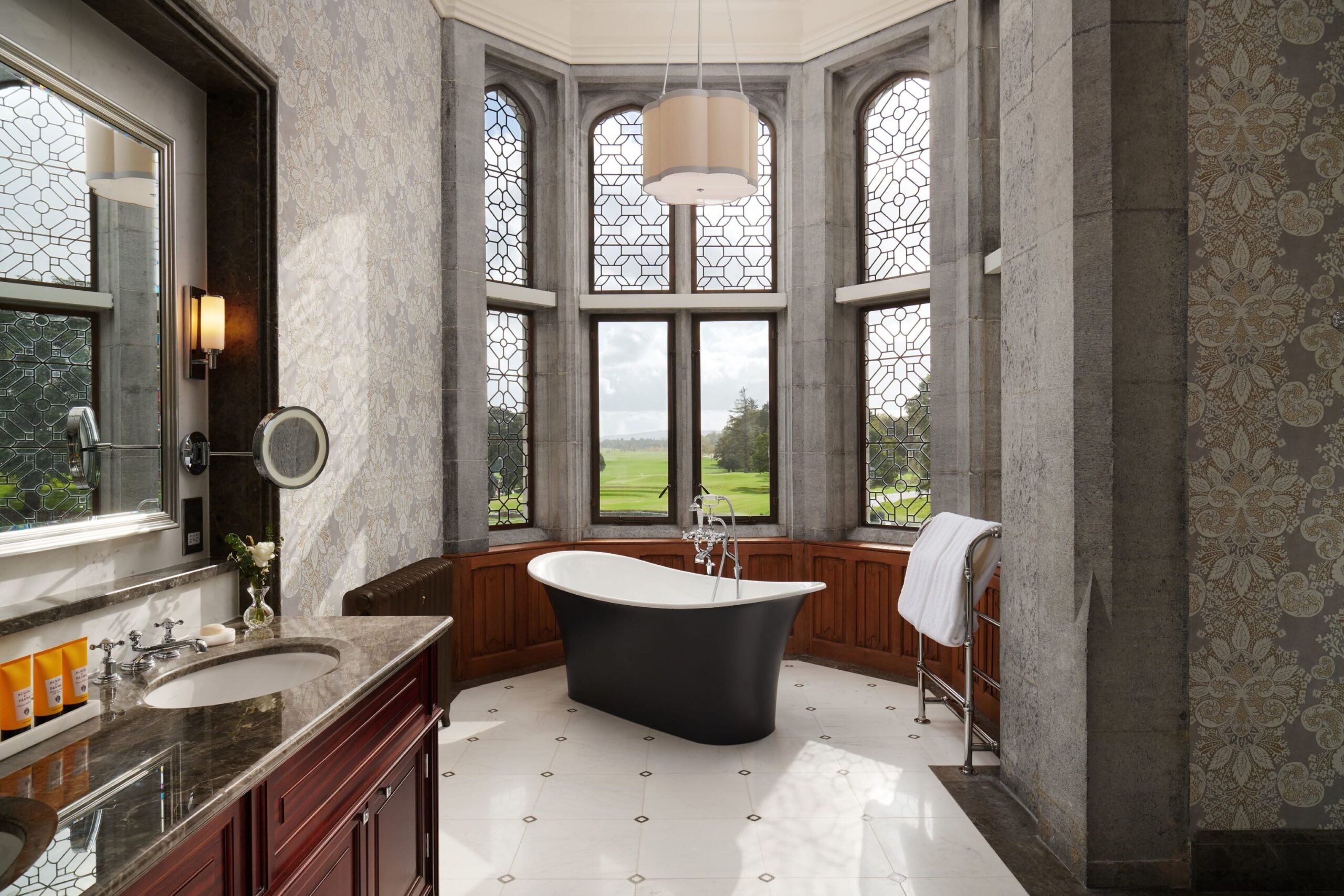 bathroom at Adare Manor 