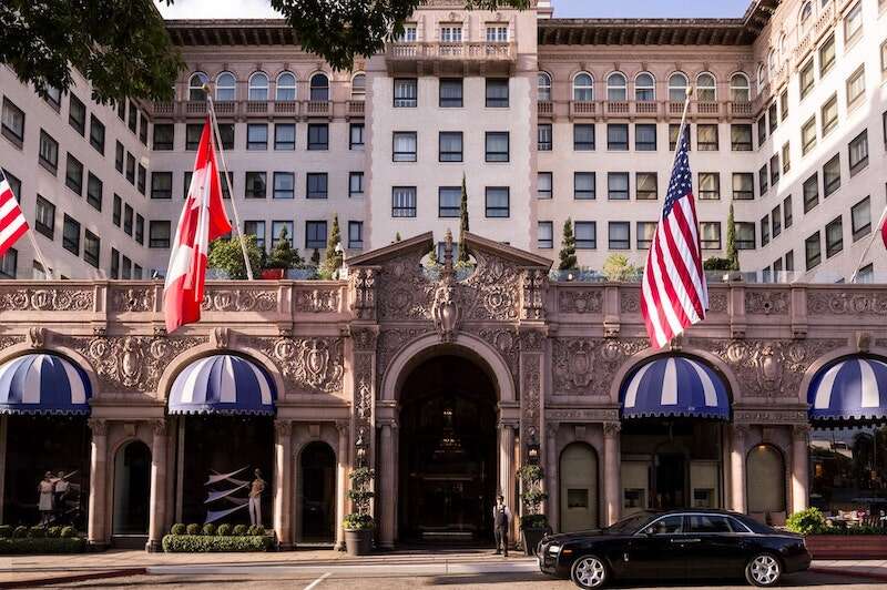 The facade of Beverly Wilshire, A Four Seasons Resort