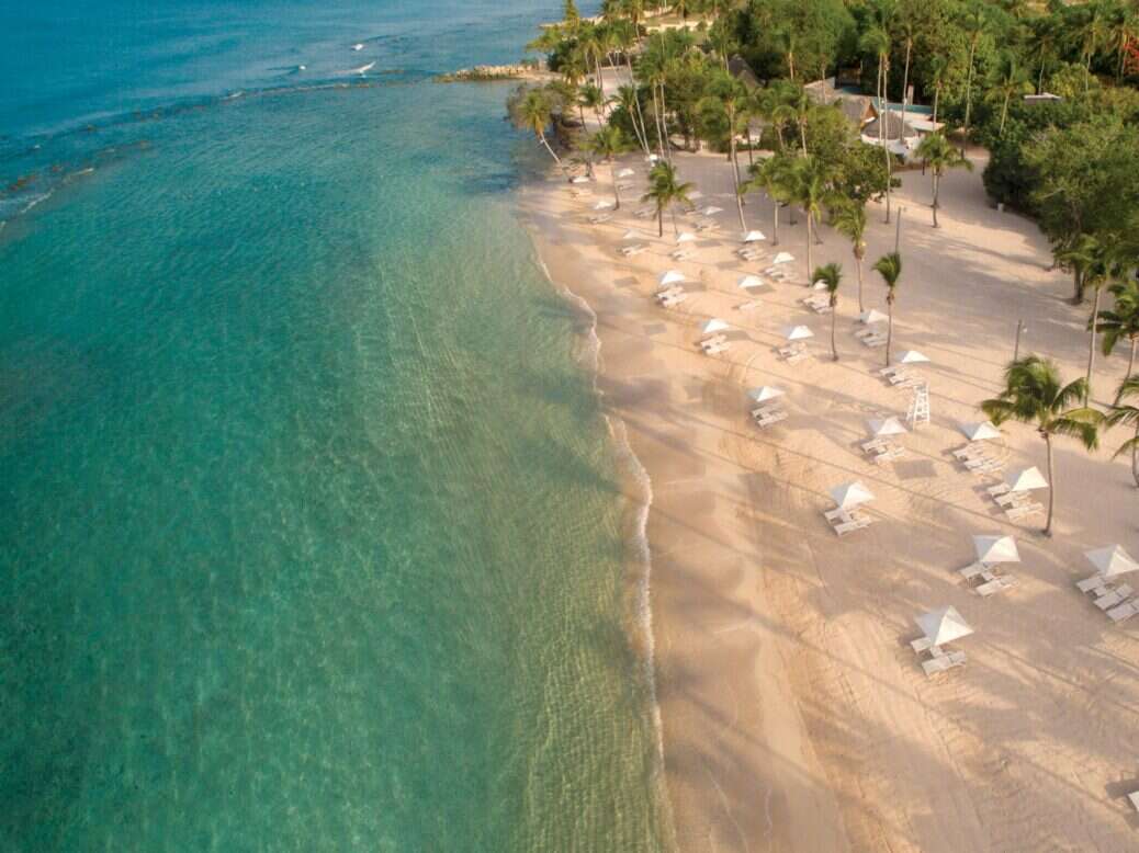 The beach at Casa de Campo