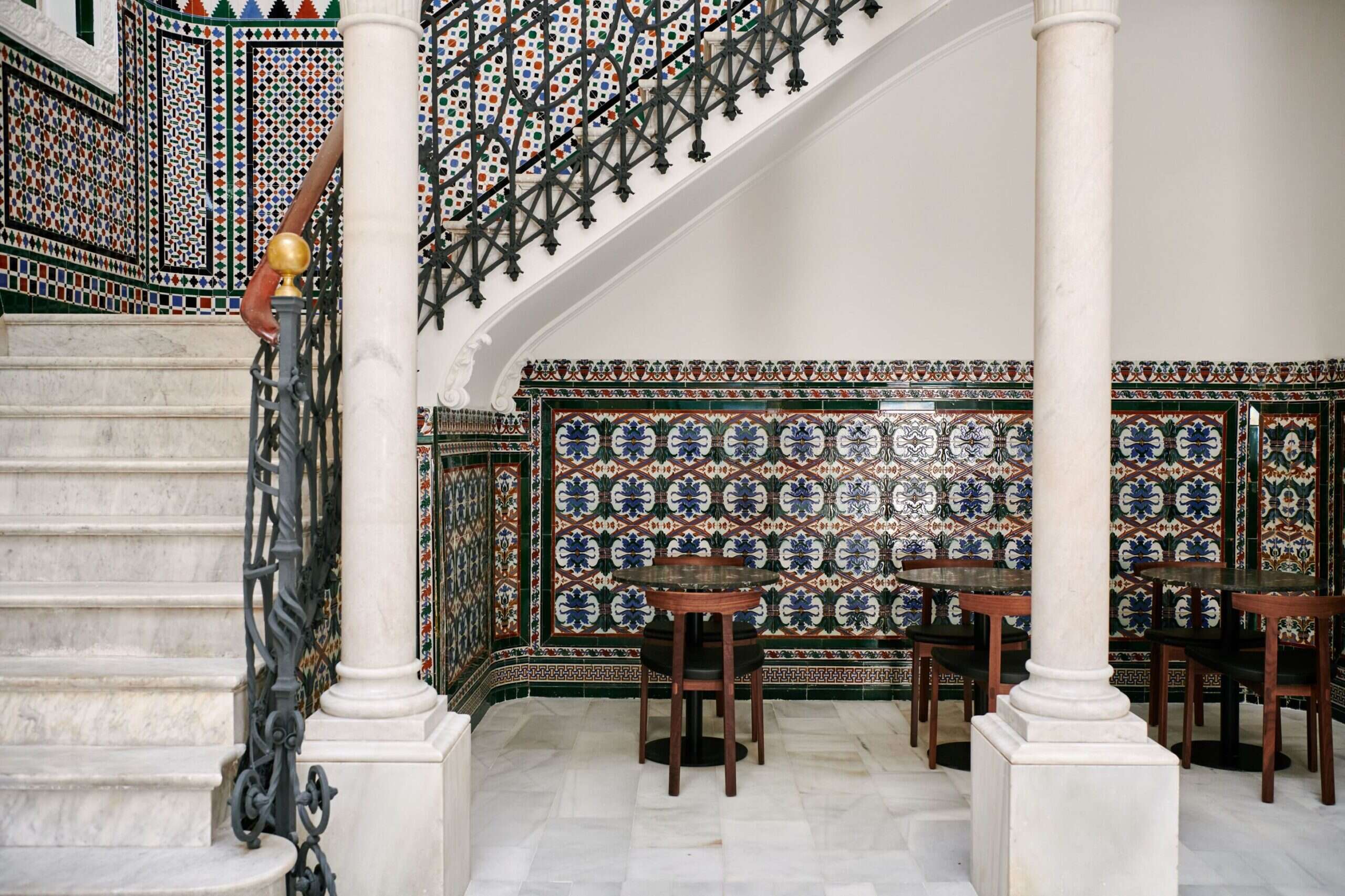 staircase at Nobu Sevilla
