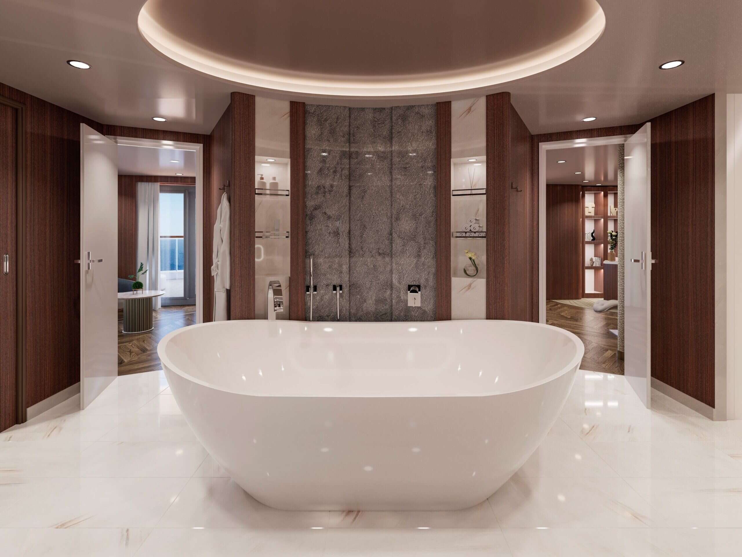 marble bathroom owner's residence Explora 1