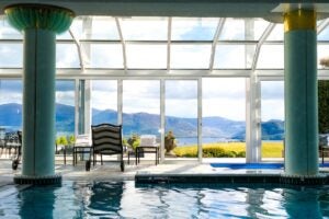 Pool and views offered at Aghadoe Heights Hotel