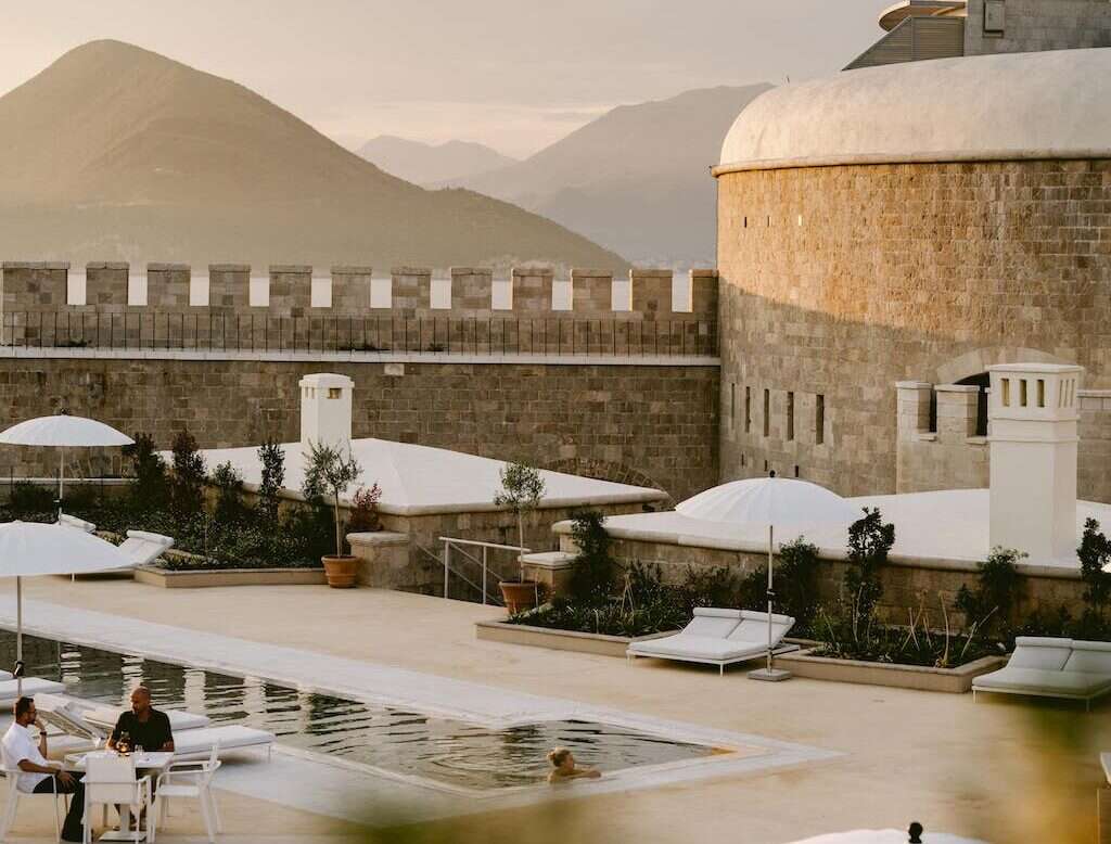 Mamula Island swimming pool