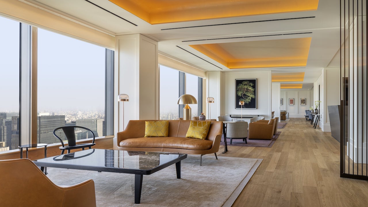 Bulgari Suite living room