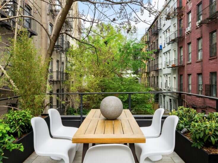 Photo of The Gardens of This East Village Property Are an Urban Oasis