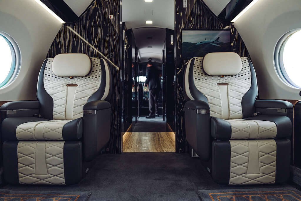 Flexjet Bacalar private jet interior