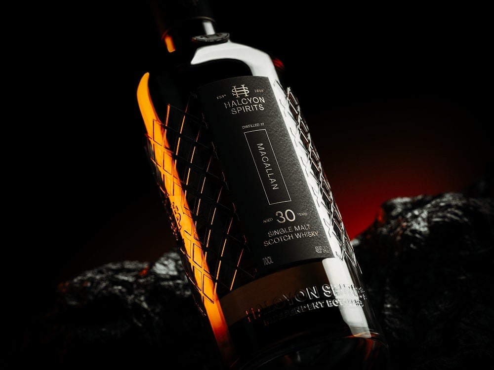 Halcyon Spirits whisky bottle