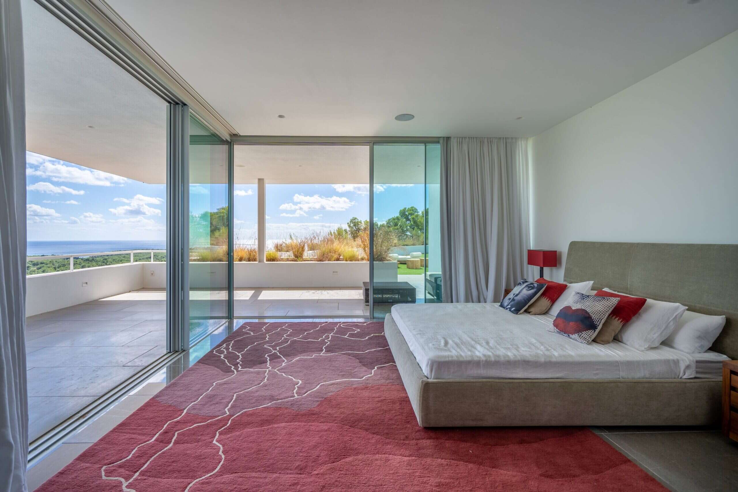 Master bedroom with terrace