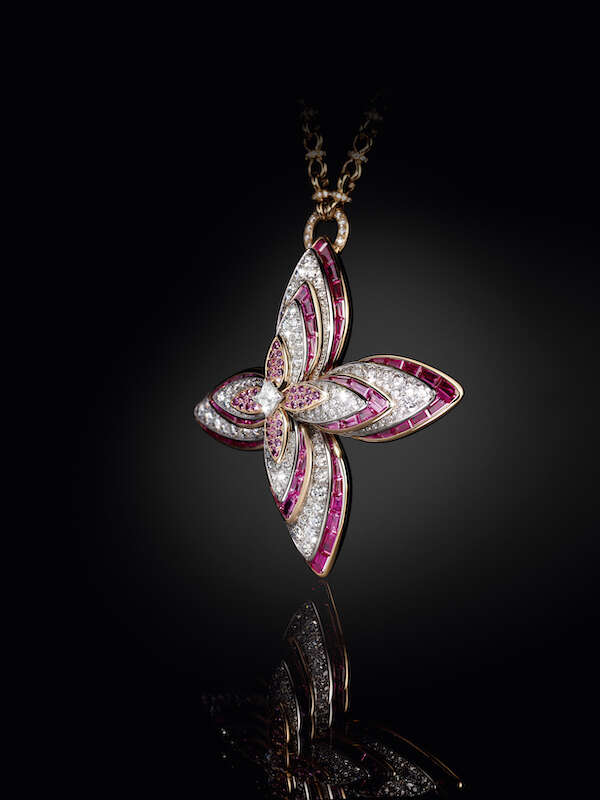 Louis Vuitton high jewelry flower necklace