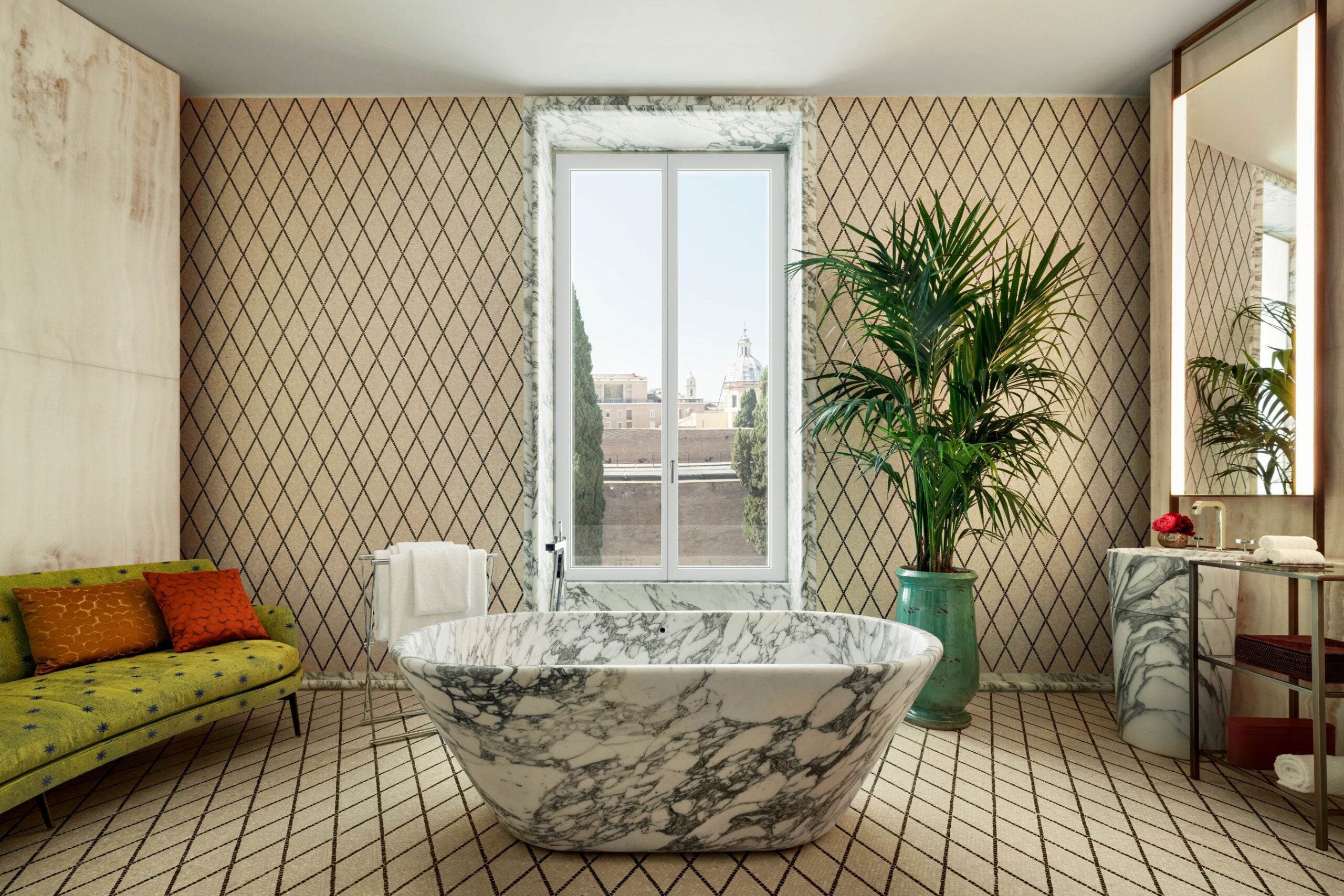 bulgari roma suite bathroom