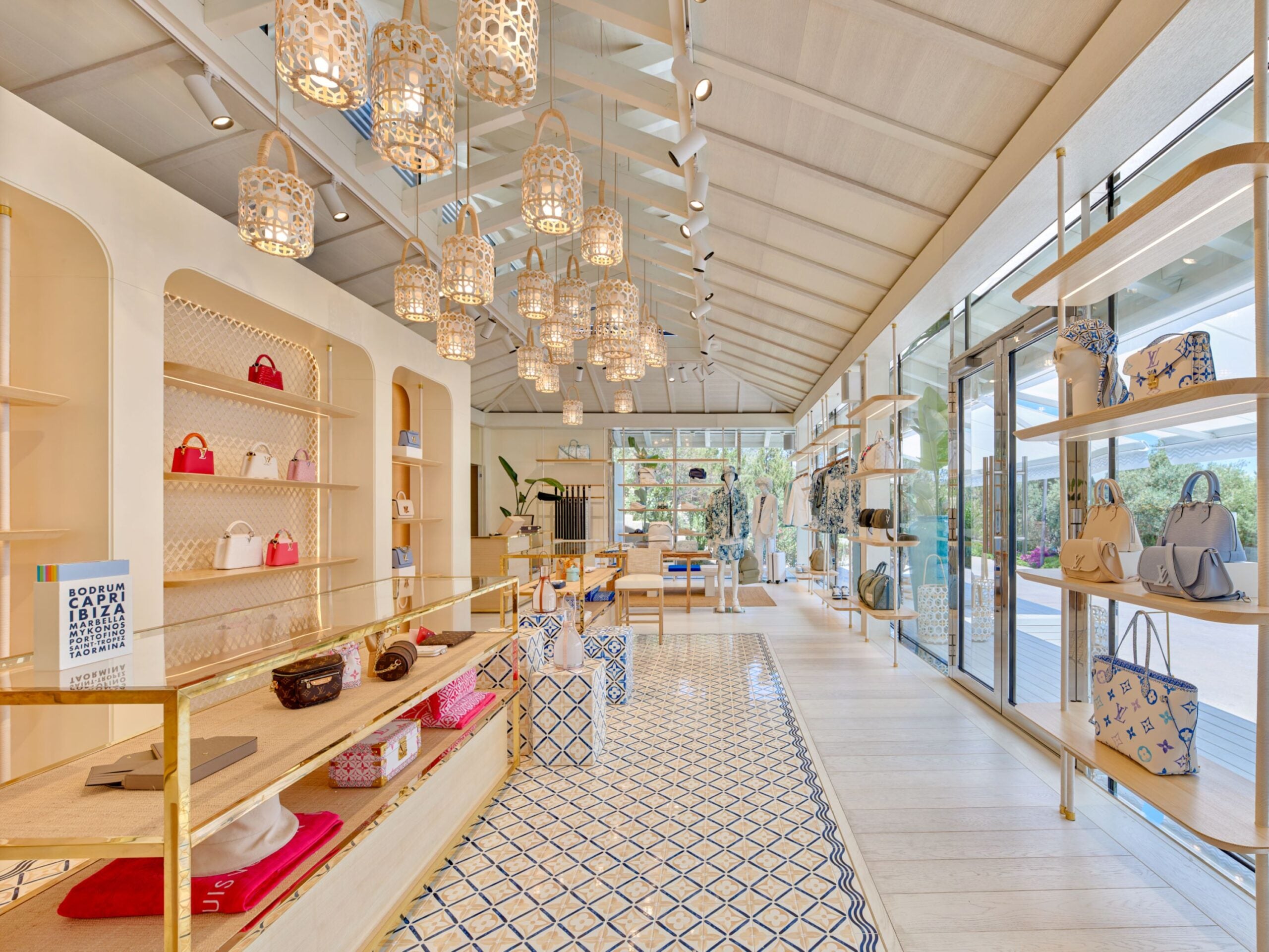 A look at the Louis Vuitton beach club and boutique at Mandarin