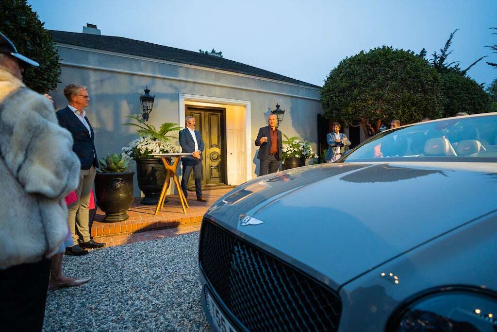 Bentley car at sundown