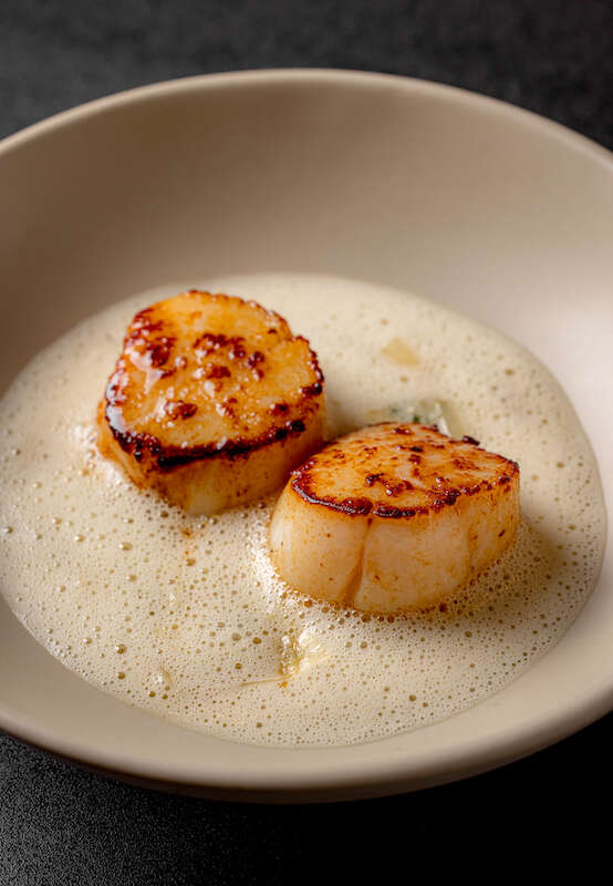 scallops at Bossa restaurant 