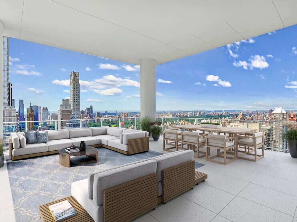 Midtown penthouse terrace
